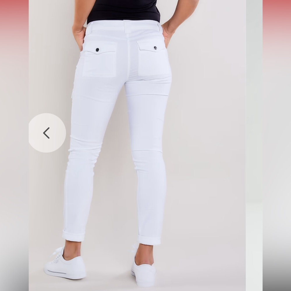 Anatomie Kate Skinny Cargo Pants in White - Picture 4 of 11